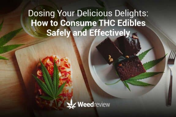 Dosage guide for cannabis edibles like brownies, cookies, candies.