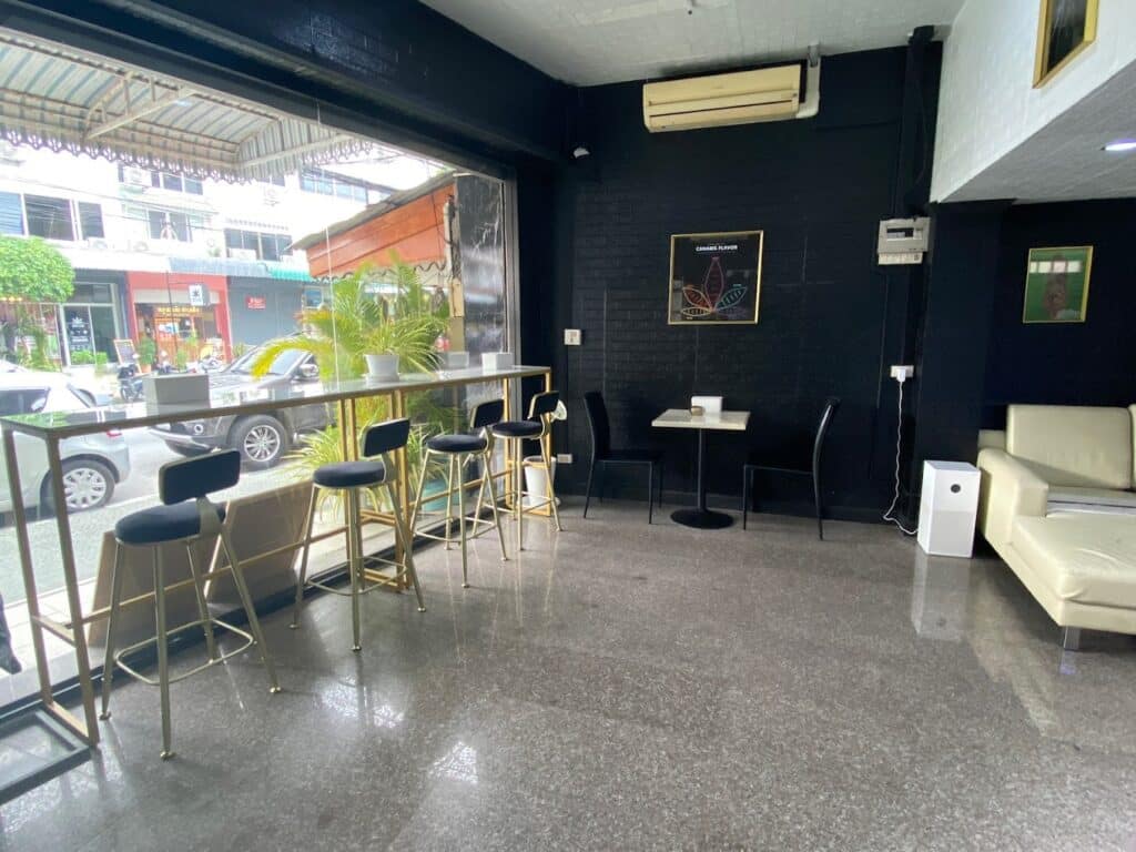 A picture of the interiors of Highnabis cannabis dispensary in Hua Hin.